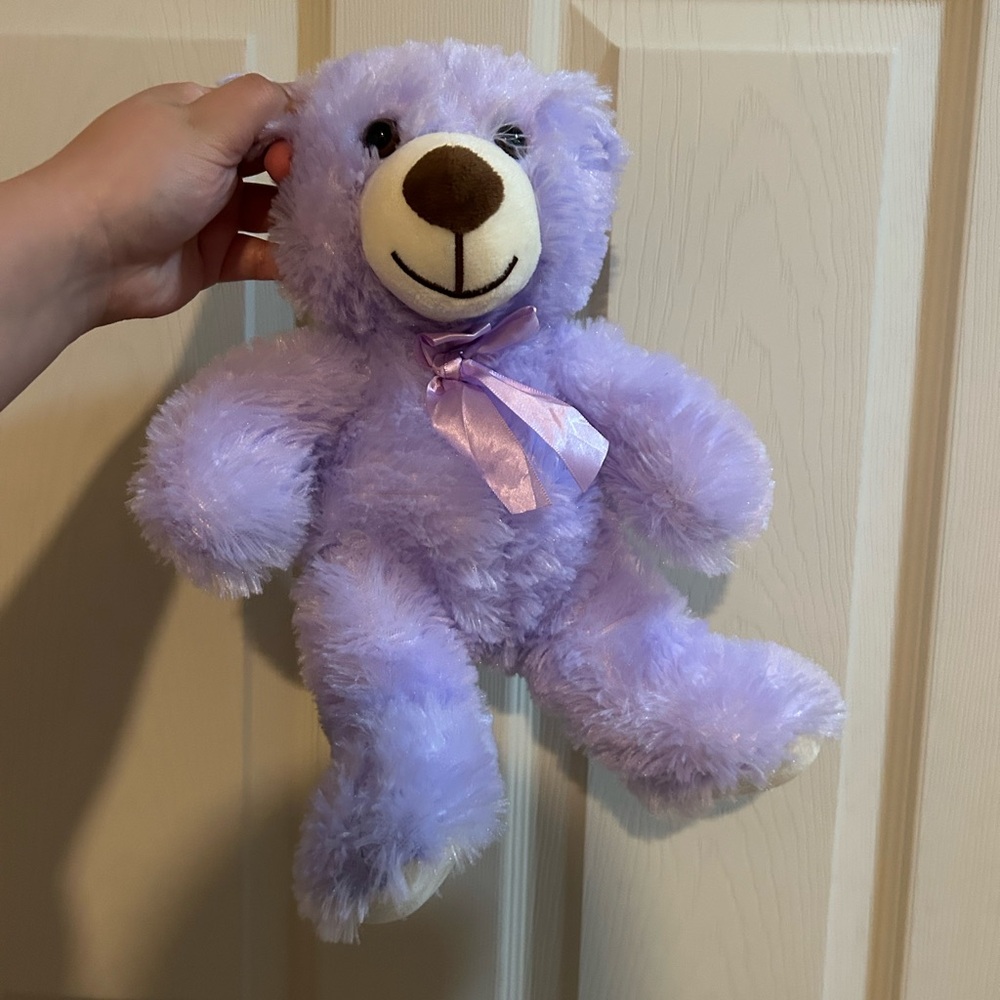 Lavender Plush Teddy Bear
